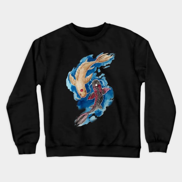 Koi fish Crewneck Sweatshirt by Karroart